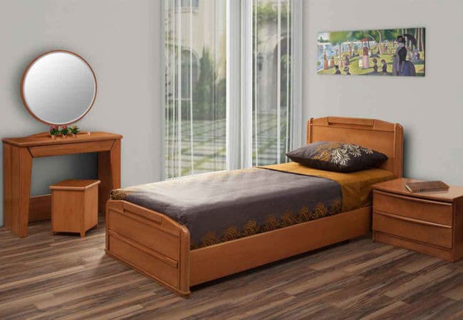 قیمت خرید تخت تک نفره چوبی + فروش ویژه